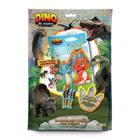 SET DE ARTE DRAGONES y DINOS KREKER