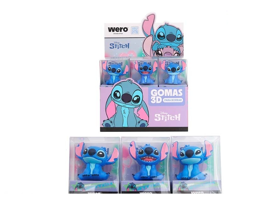 GOMA DE LAPIZ 3D STITCH
