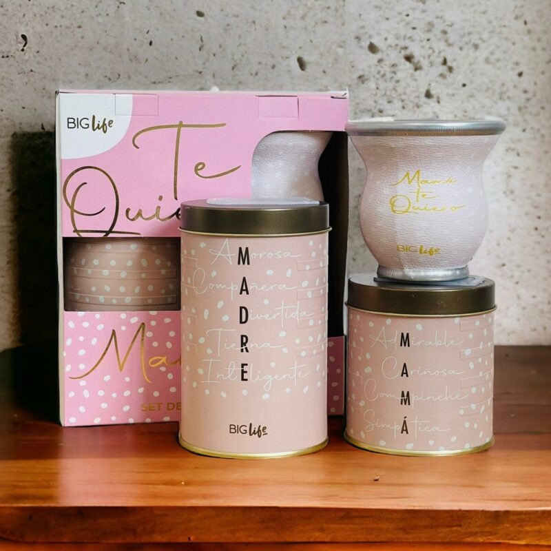 SET DE MATES DELUXE DIA MADRE BLANCO