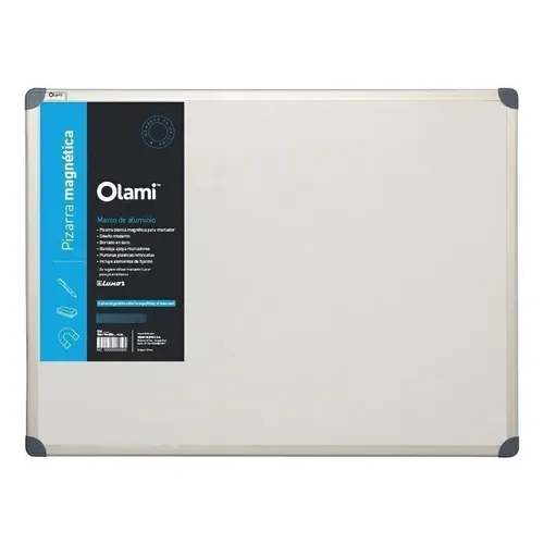 PIZARRA BLANCA 120x180 B.METAL MAG OLAMI