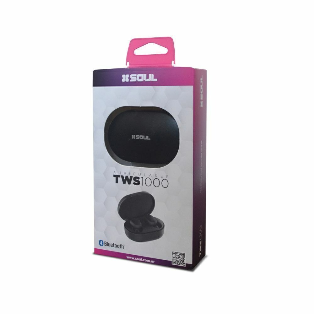 AURICULAR TWS 1000 NEGRO BLUETOOTH.SOUL