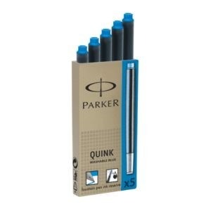 CART.TINTA P/PLUMA AZUL x5u.QUINK PARKER