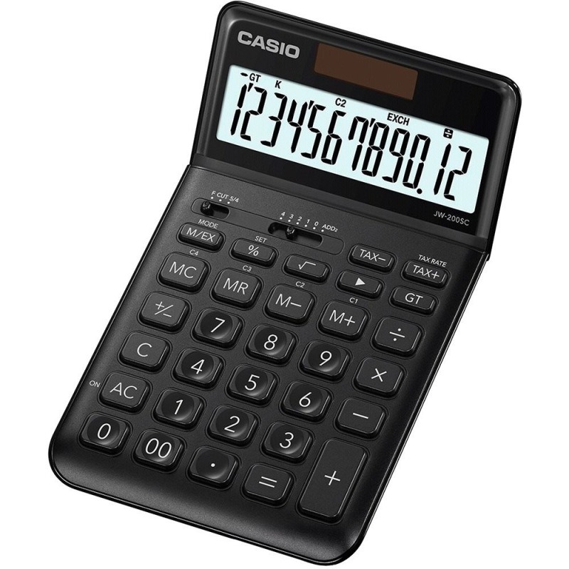 CALC.GRANDE 12dig. JW200SC NEGRA CASIO