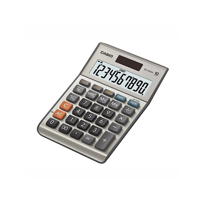 CALC.MEDIANA 10 dig. MS-10BM PLATA CASIO