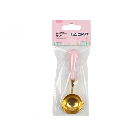 CUCHARA P/LACRE MANGO MADERA ROSA PASTEL
