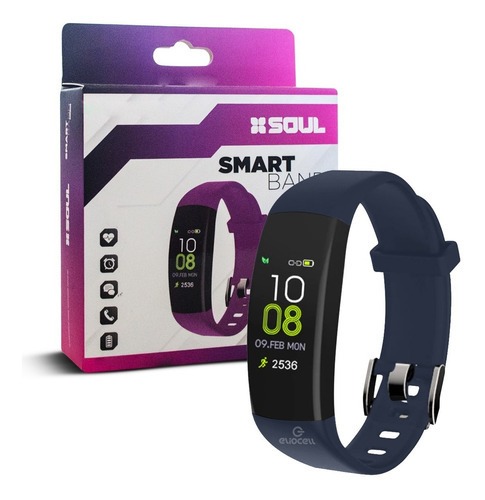 RELOJ SMART BAND SLIM 200 AZUL/NEGRA BLUETOO SOUL