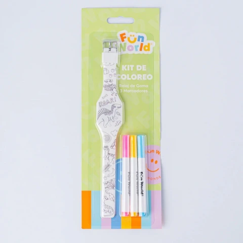 RELOJ P/COLOREAR C/3 MARC.ROAR