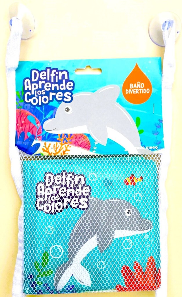 COL.BAÑO DIVERTIDO:DELFIN COLOR+JUGUETE
