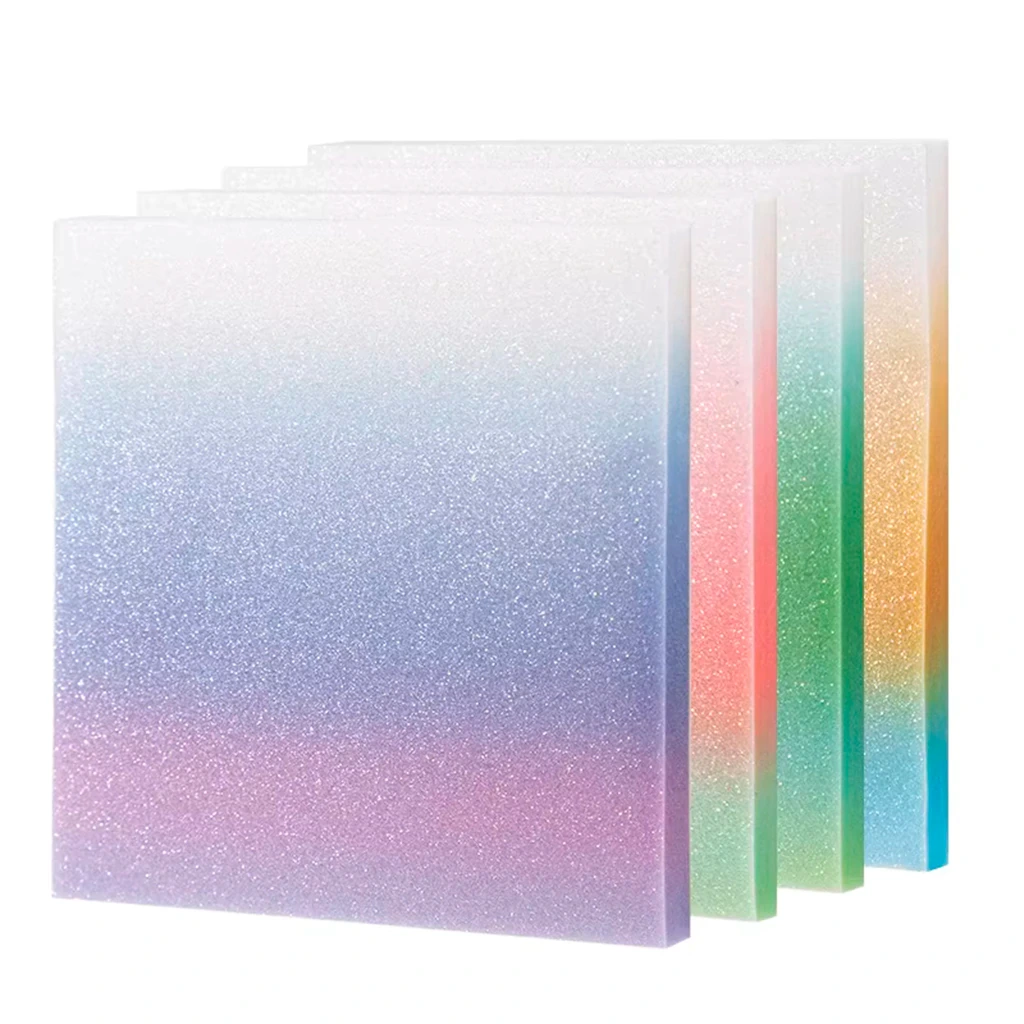 NOTA ADH 76x76mm.x50hjs.TRANSP.GLITTER 