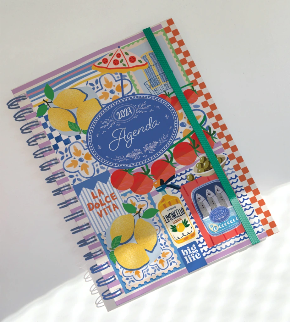 AGENDA N*7 SEMANAL C/ESP.16X22cm.DOLCE VITA BIG LIFE