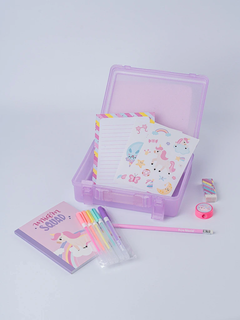 MALETIN KIT PAPELERIAy CREATIVIDAD RAINBOW