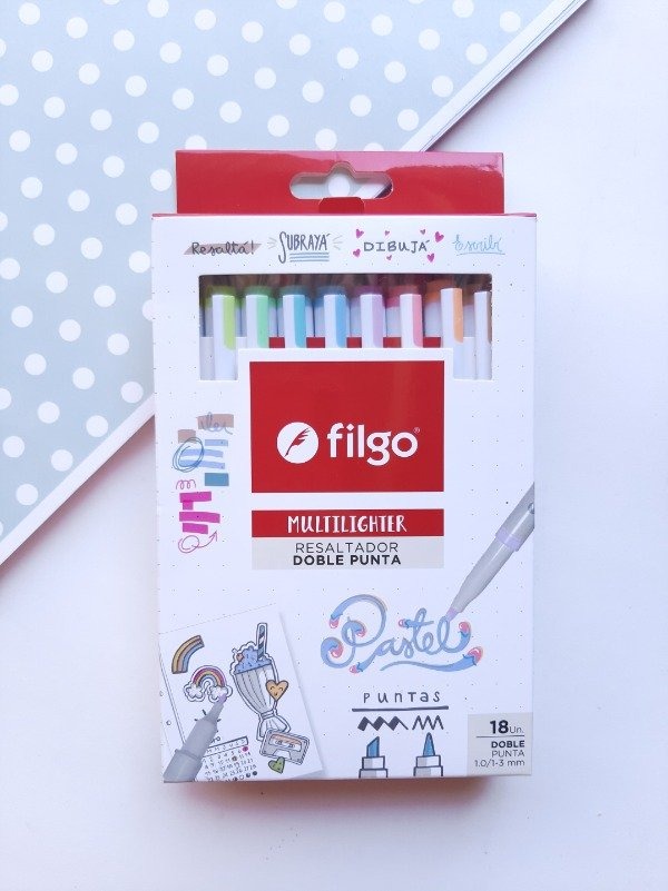 RESALT.DOBLE PUNTA X 18u. PASTEL FILGO