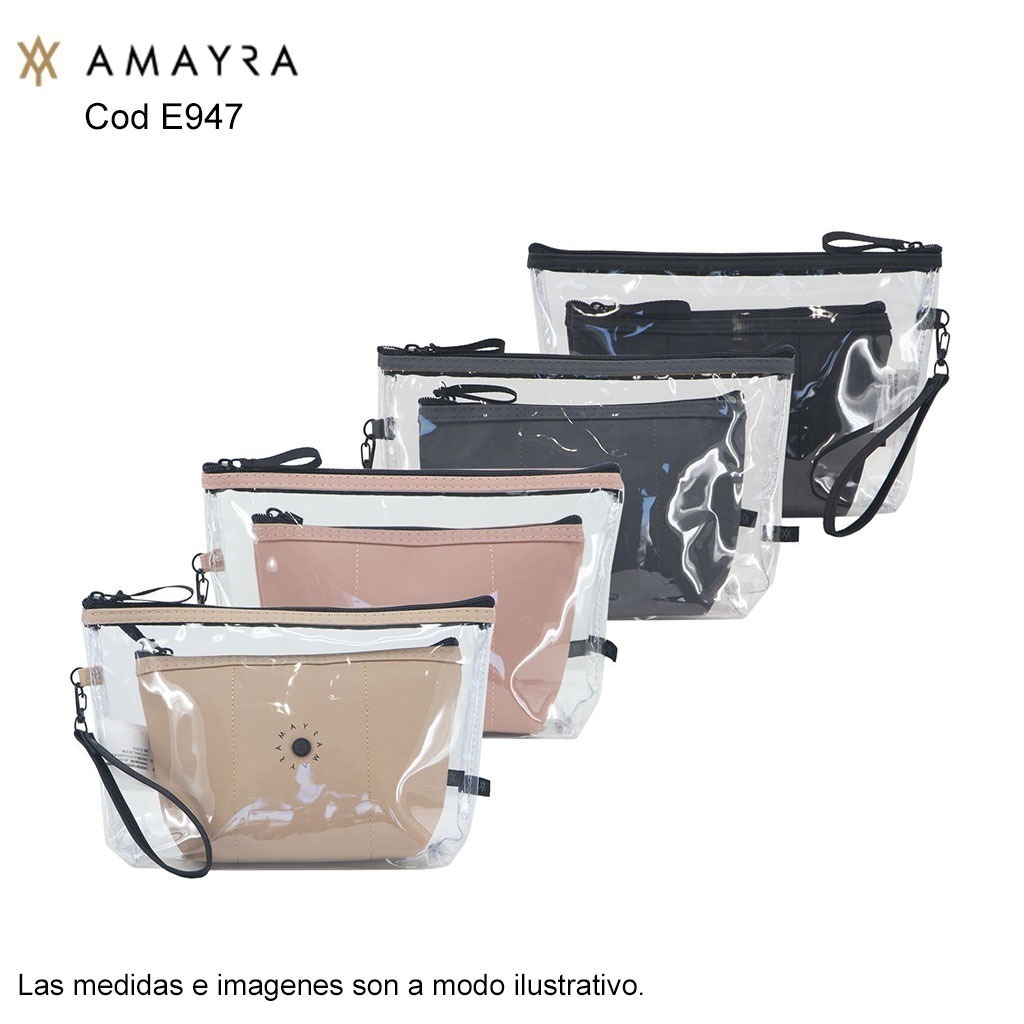 PORTACOSMETICO RECTANG.x2u. AMAYRA