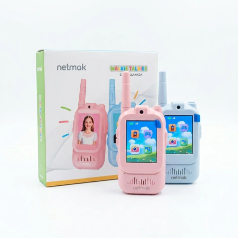 WALKIE TALKIES C/CAMARA  ROSA/CEL. NETMAK