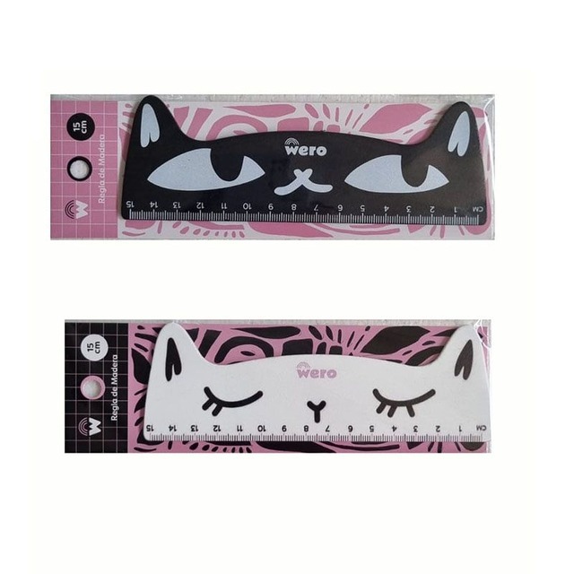 REGLA 15cm. MADERA CAT