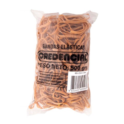 BANDAS ELAST. ANCHA 40mm BOLSA x500grs. CREDENCIAL