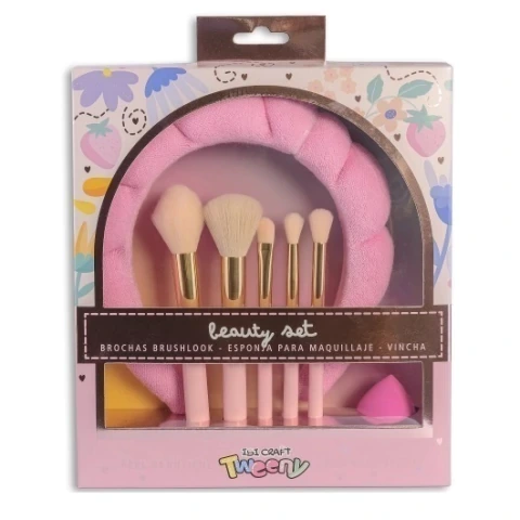 BEAUTY SET VINCHA/BROCHAS/ESPONJA TWEENY