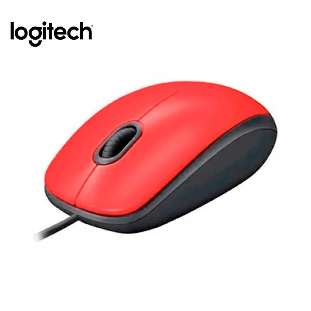 MOUSE USB M110 ROJO C/CABLE  LOGITECH
