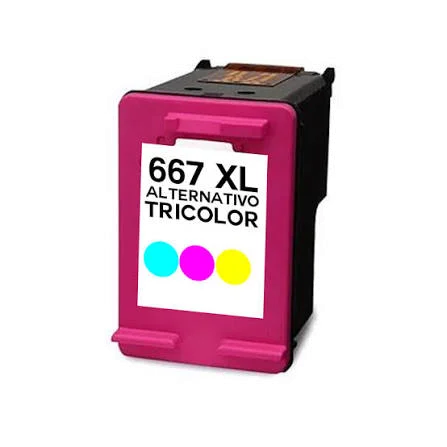 CART HP ALT. COLOR 667XL 18ml. COPRINT 