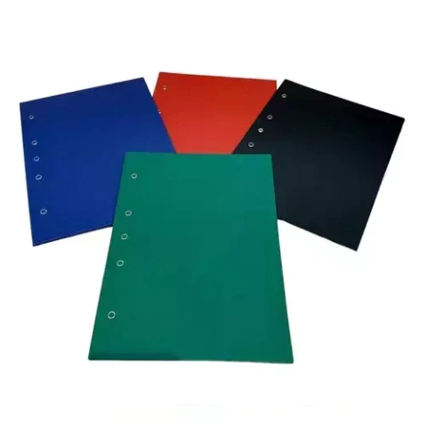 CARP. A-4  2 TAPAS  PVC FORRADA RO/VER/AZUL