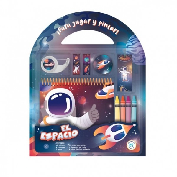 SET DE ARTE P/JUGAR Y PINTAR EL ESPACIO