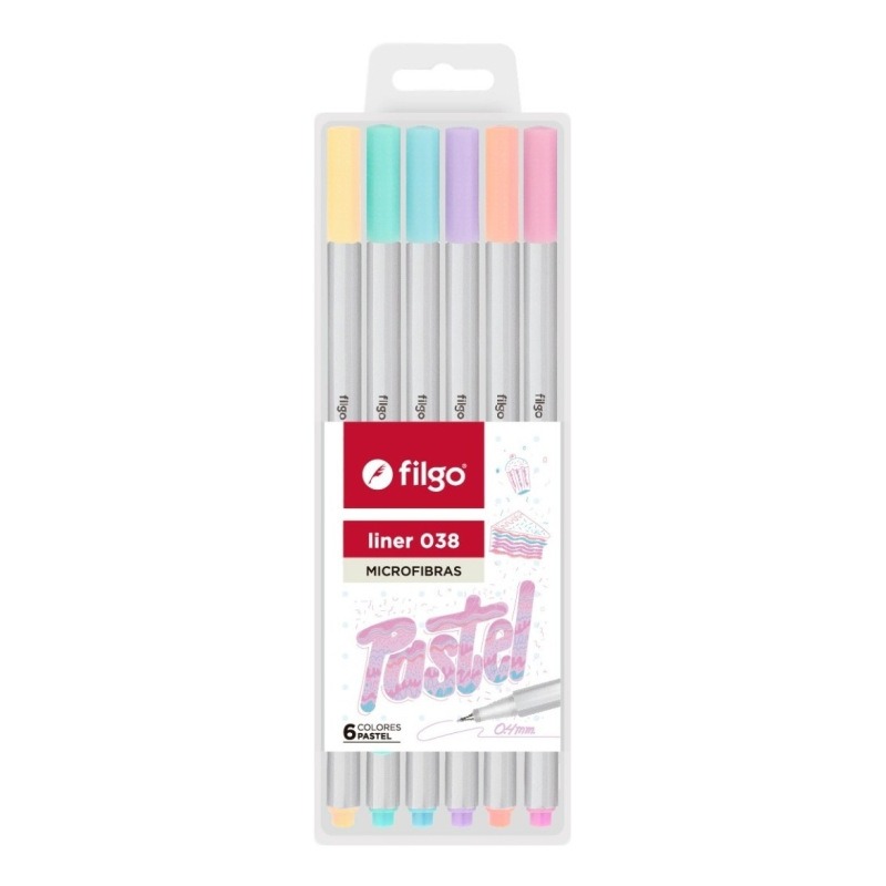 MICROFIBRA LINER .PASTEL x 6u. FILGO