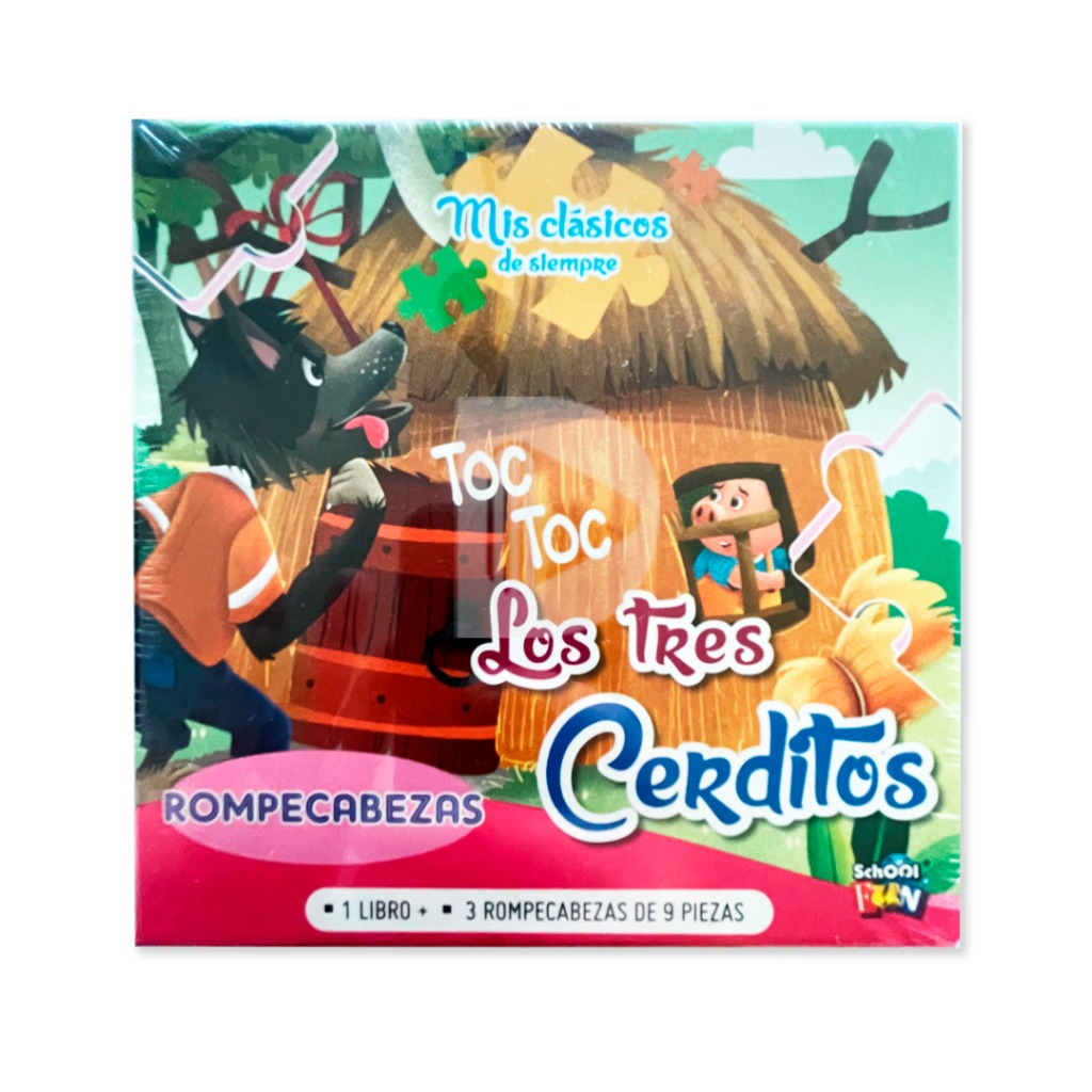 COL.CLASICOS DE SIEMPRE:3 CERDITOS+ PUZZLE