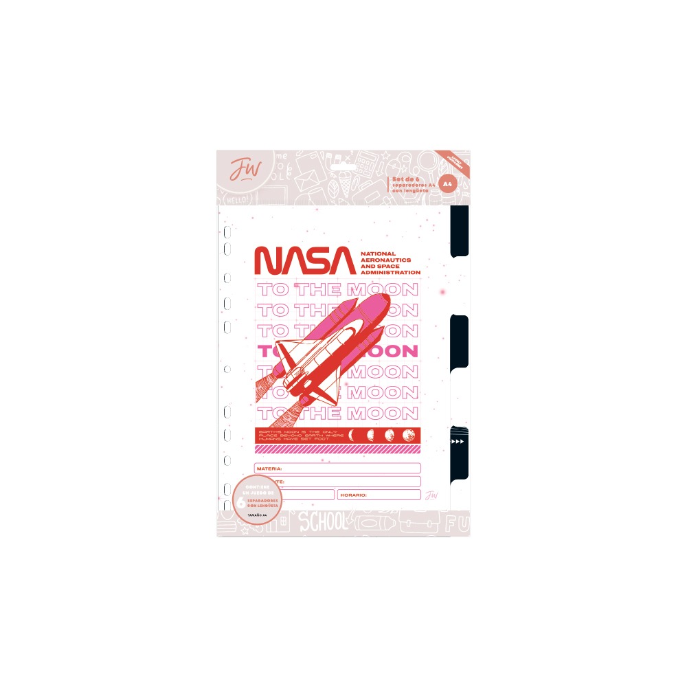 SEP.A4 6div.CARTULINA NASA  FW