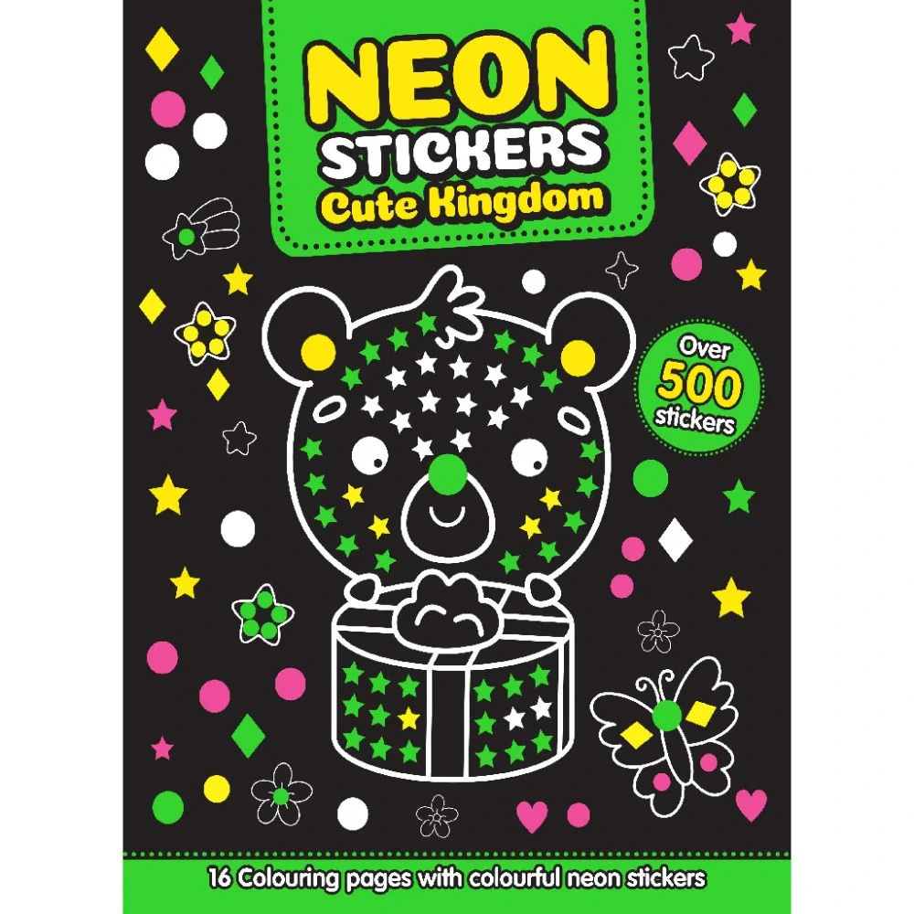 COL.NEON STICKERS:ANIMALITOS DIVERTIDOS