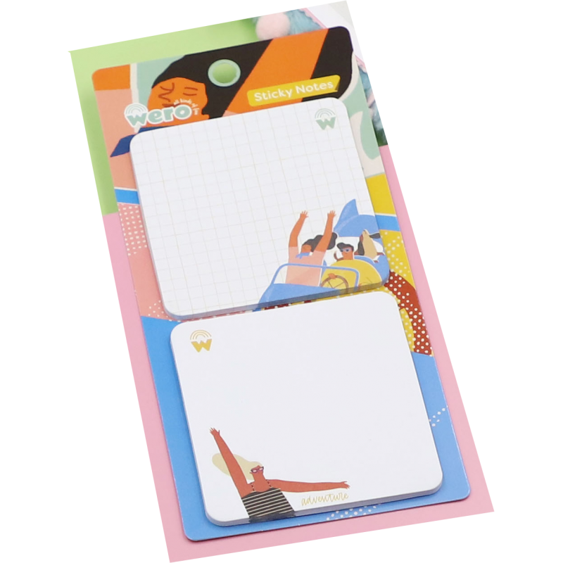 NOTAS ADH 70x70mm.x2u.25hjs TRAVEL/VACATION
