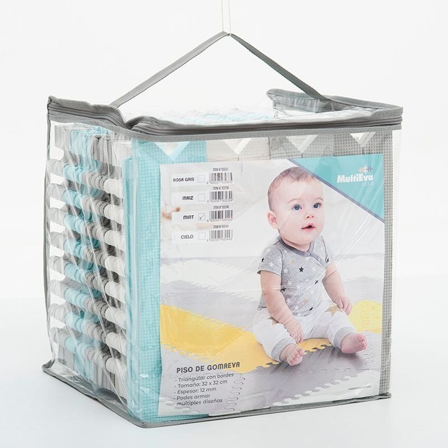 PISO LISOS TRIANG.MINT 32x32cm.x40u.12mm.