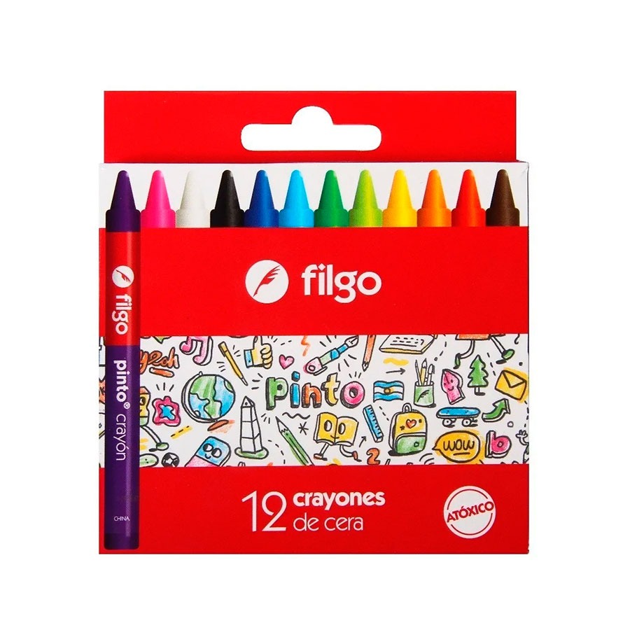 CRAYONES FINOS PINTO x12u.FILGO