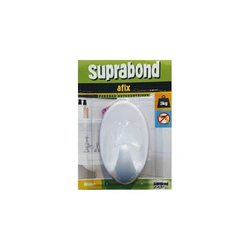 PERCHA AUTOADHESIVA PLAST OVAL BLCA 3kg.