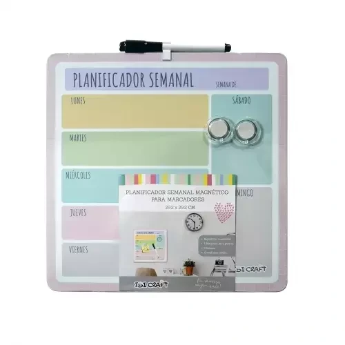 PIZARRA BCA.MAGN.30x30 PLANNER