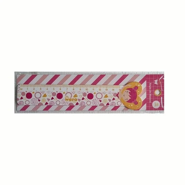 REGLA 15cm. MADERA LITTER PRINCESS.