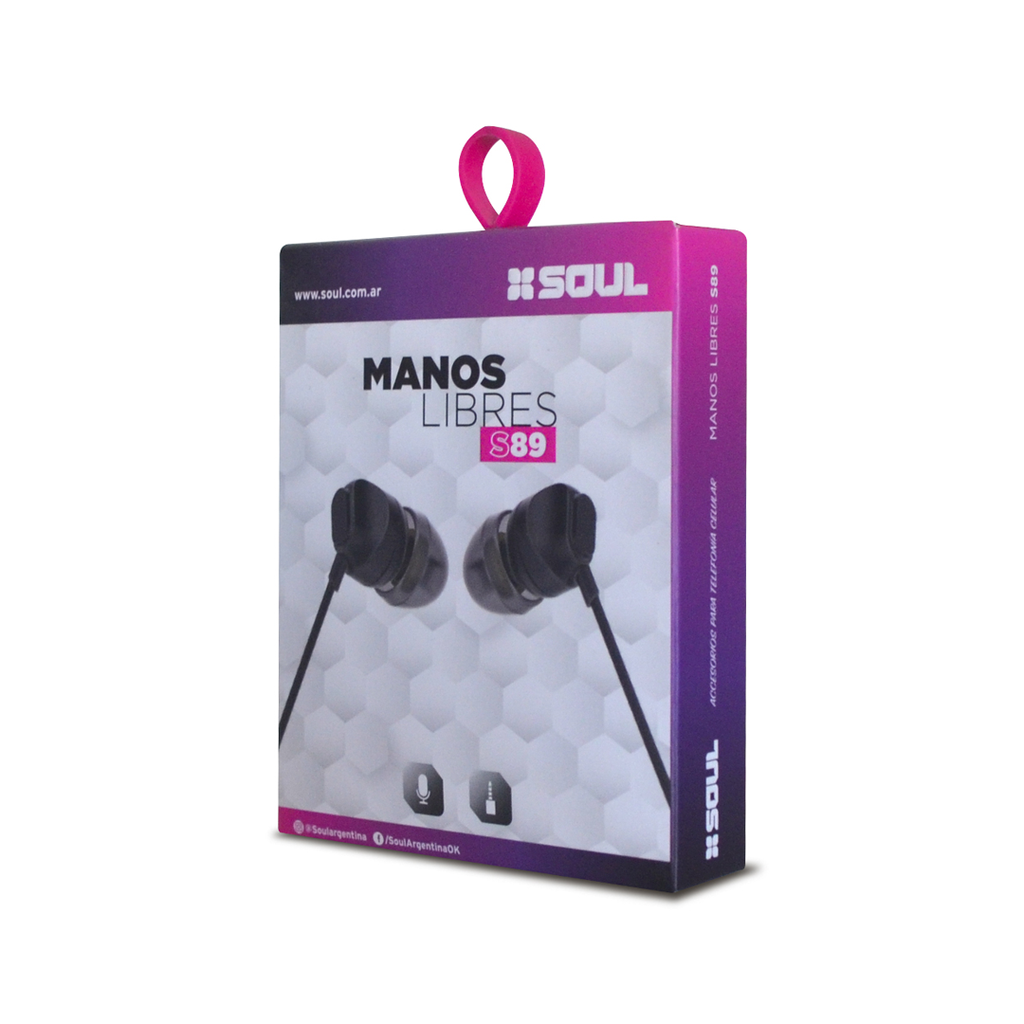 AURICULAR MLS-S89 C/ MICROF. NEGRO.SOUL