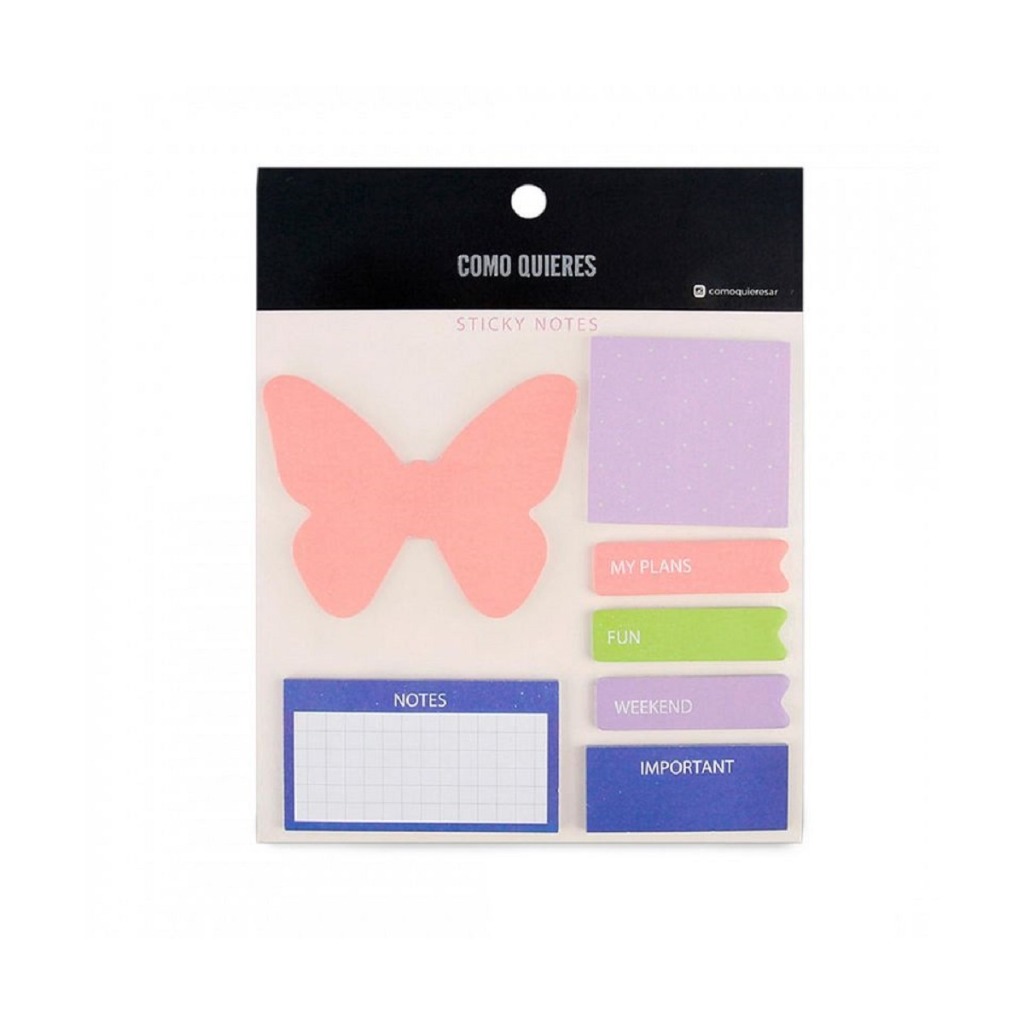 SET DE NOTAS STICKER COMO QUIERES  MOOVING 