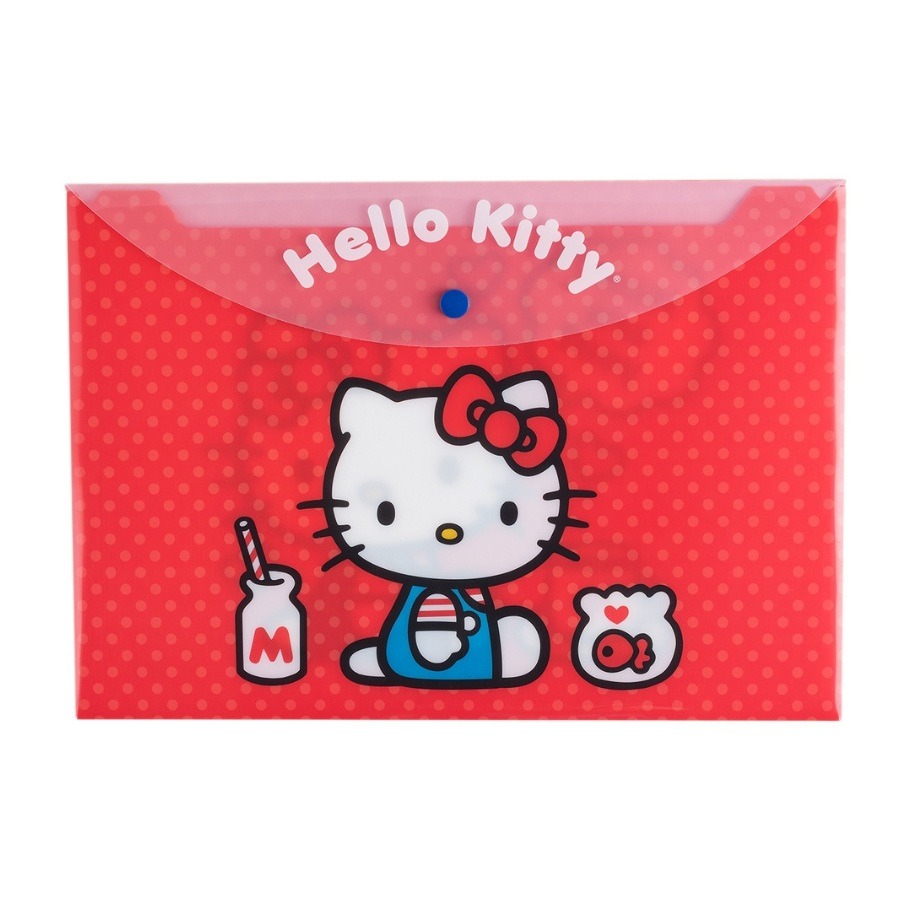SOBRE PVC A4 C/BROCHE HORIZ.H.KITTY