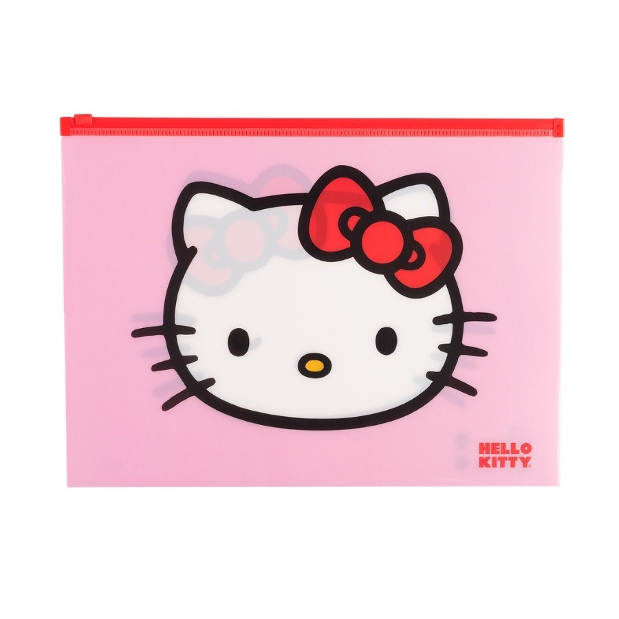SOBRE PVC A4 C/CIERRE ZIP HORIZ. H.KITTY