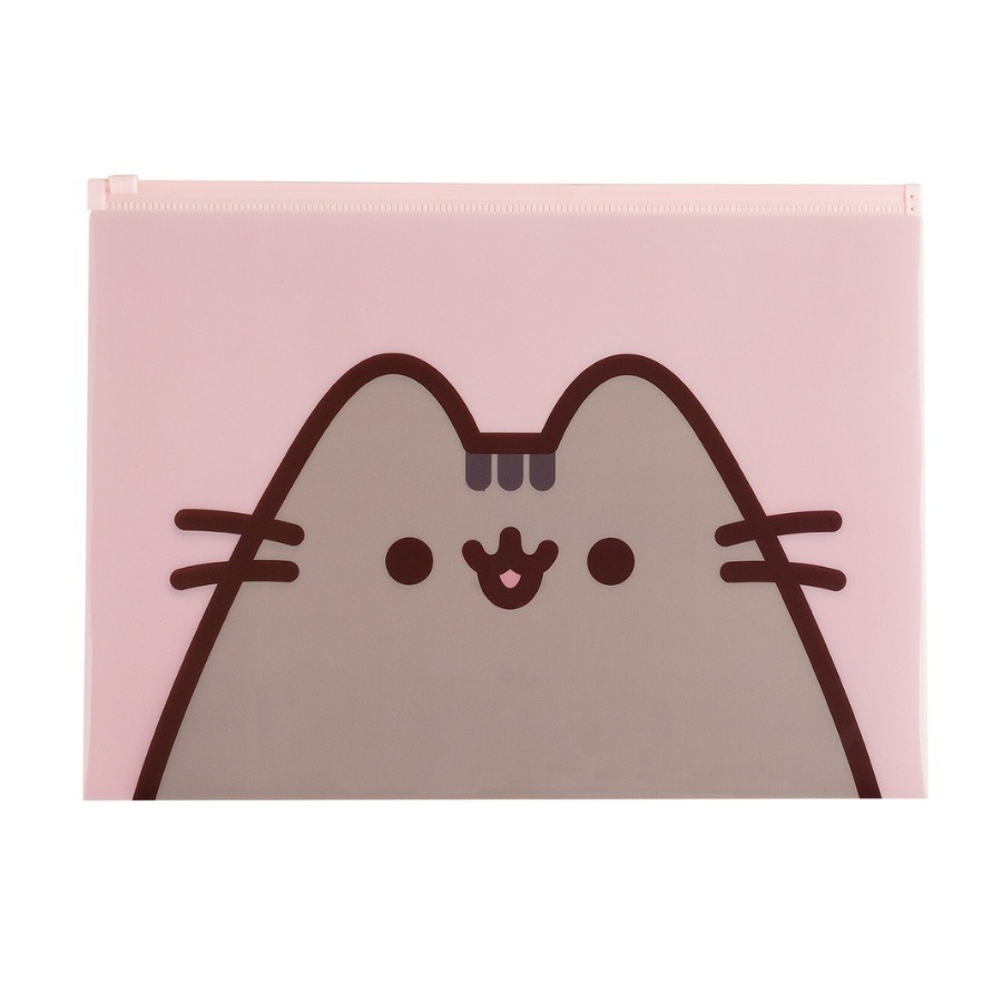 SOBRE PVC A4 C/CIERRE ZIP HORIZ. PUSHEEN