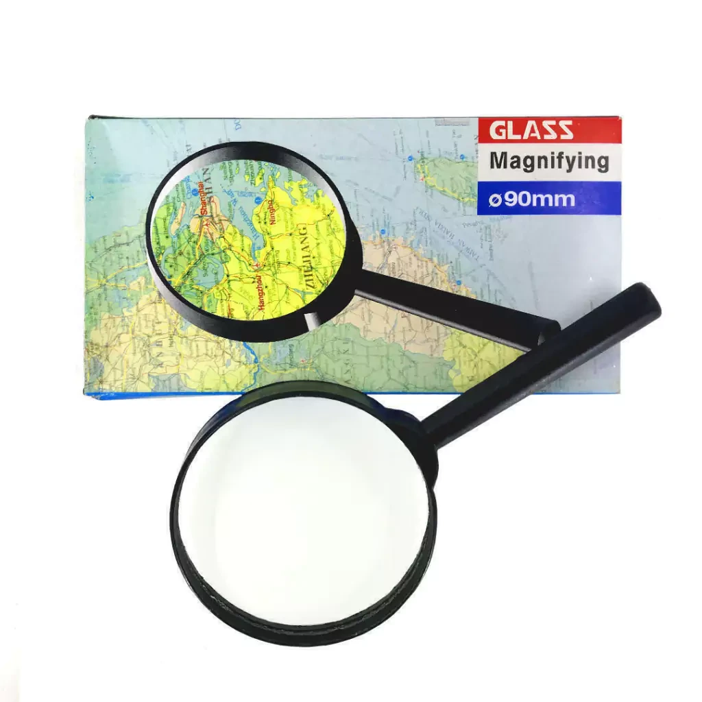 LUPA LENTE CRISTAL 90mm MAGNIFYING.
