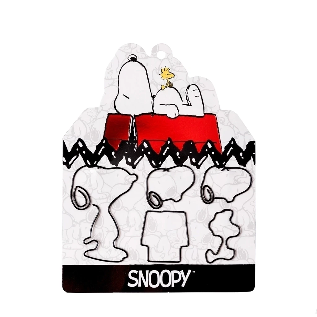BROCHES CLIP C/FORMA x5u. SNOOPY
