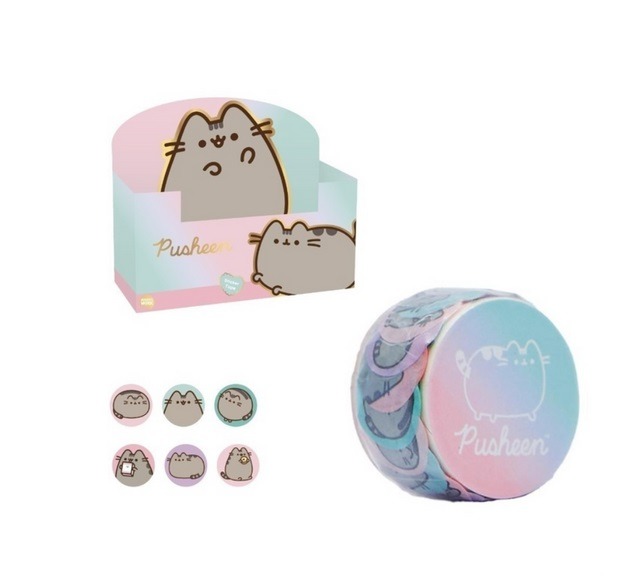 WASHI TAPE STICKERS REDONDOS EN ROLLOS